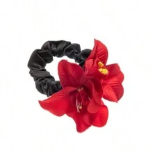 1 Stück bunte künstliche Orchideen Blume Haargummi, frische Blumen Dehnbare Haargummis für Hochzeit, Party und Urlaub, Haaraccessoires, Zopfhalter, Haargummis, Haarseil, Haargummis für Zöpfe