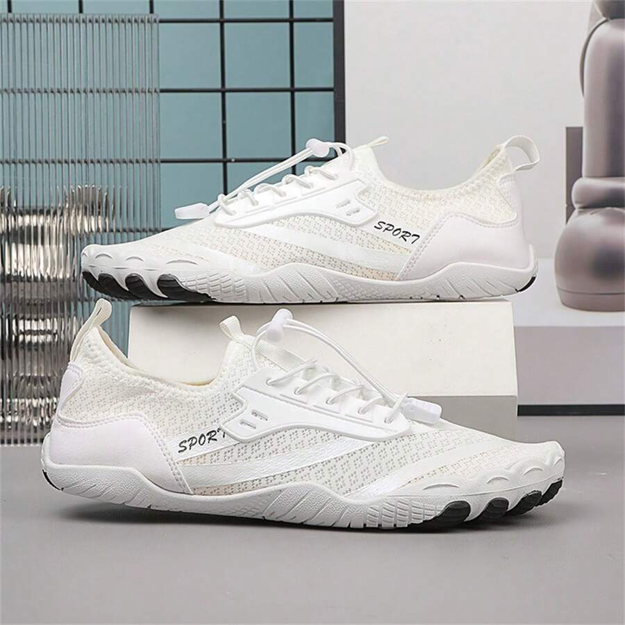 1 Đôi Mùa Hè Ngoài Trời Nhanh Khô 5 Mũi Giày Đi Biển Dành Cho Các Cặp Đôi nam Nữ Thể Thao Dưới Nước Chạy Bộ Leo Núi Tập Yoga Giày Lặn - trắng - Xem 1