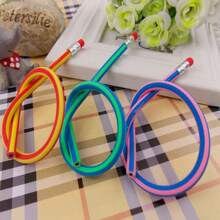 6pcs Creative Flexible Bendy Pencils, Special Prize And Gift For Students - Multicolor - View 5