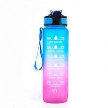 1pc 1L Leak-Proof Design Motivational Water Bottle With Time Markings Fitness Drinking Bottle With Straw Portable Sports Drink Water Bottles For Travel Outdoor Sports - Capacity - View 9