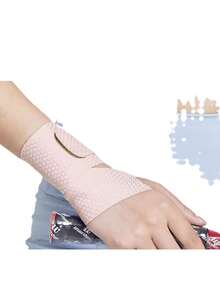 1 miếng bảo vệ cổ tay thể thao siêu mỏng dành cho nam và nữ, có thể điều chỉnh, nhẹ và thoáng khí - Màu be - Xem 4