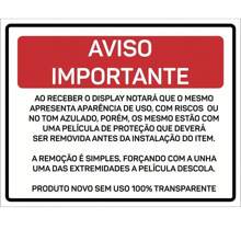 Display a4 expositor folhas parede avisos PAISAGEM HORZONTAL PETG - Transparente - Visão 4