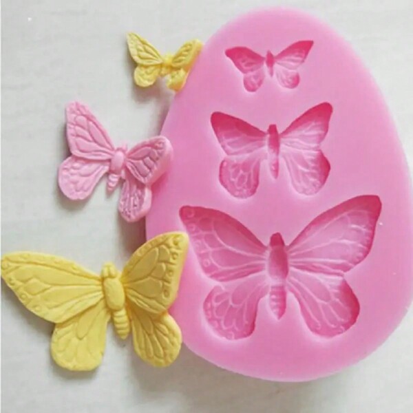 1pc Butterfly Shaped Silicone Resin Mold For Baking And Cake Decorations
