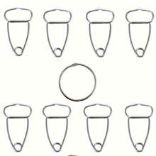 彈簧夾套裝，8支彈簧夾和1支鉗子，適用於木工、木裝飾、模具、相框 - 藍色 - 查看 6