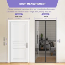 Cửa Màn Từ - Dễ Dàng Lắp Đặt Và Tháo Rời, Nam Châm Tự Niêm Phong, Lưới Lưới Chịu Lực Cao Cho Phòng Ngủ, Sân Hiên, Cửa Trượt - Rảnh Tay, Chống Muỗi, Ngăn Côn Trùng Với Thiết Kế Hoa Hướng Dương Và Bướm Thời Trang - Nhiều màu - Xem 6