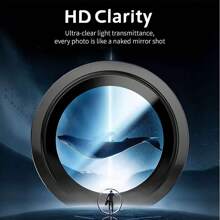 3 Miếng Bảo Vệ Ống Kính Máy Ảnh Màu Đen Tương Thích Với Iphone 16 15 Pro Max 14 Plus 13 Mini 12 Pro 11 Kính Cường Lực 9H Chống Trầy Xước Kim Loại Vòng Riêng Biệt Ống Kính Camera HD Trong Suốt - Trong sáng - Xem 7