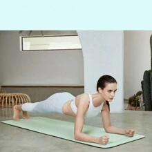Dicke und breite TPE Yoga Matte, rutschfest, stoßdämpfend, schalldicht, Springseil Matte