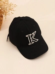 1頂可調節式兒童棒球帽，適用於派對、聚會、戶外、運動、休閒穿著和購物，3-12歲 - 黑色 - 查看 4