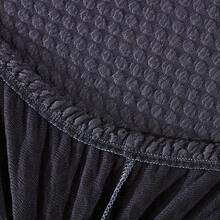 4 chiếc Vỏ bọc ghế ăn bằng vải thun Jacquard, Tấm bọc ghế Parson có thể giặt được, Tấm bảo vệ ghế có thể tháo rời cho tiệc cưới nhà hàng nhà bếp, Đen (4 chiếc, Xám nhạt) - Xám - Xem 9