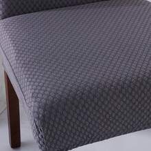 4 chiếc Vỏ bọc ghế ăn bằng vải thun Jacquard, Tấm bọc ghế Parson có thể giặt được, Tấm bảo vệ ghế có thể tháo rời cho tiệc cưới nhà hàng nhà bếp, Đen (4 chiếc, Xám nhạt) - Xám - Xem 8