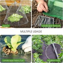 1pc Garden Landscape  Control Barrier, U-Shaped Lawn Landscape Staple, Ground Cloth, Heavy Duty Driveway Garden Mat, Polypropylene Garden Fabric, For Flowers, Vegetables, Lawn, Yard And Farm Planting, Black  Barrier
