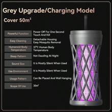 Eliminate Mosquitoes & Insects Instantly - USB Electric Mosquito Light Outdoor Camping Repellent With Wall/Desktop Mount, Purple LED Light - Multicolor - View 8