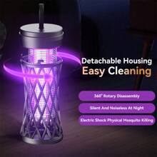 Eliminate Mosquitoes & Insects Instantly - USB Electric Mosquito Light Outdoor Camping Repellent With Wall/Desktop Mount, Purple LED Light - Multicolor - View 6