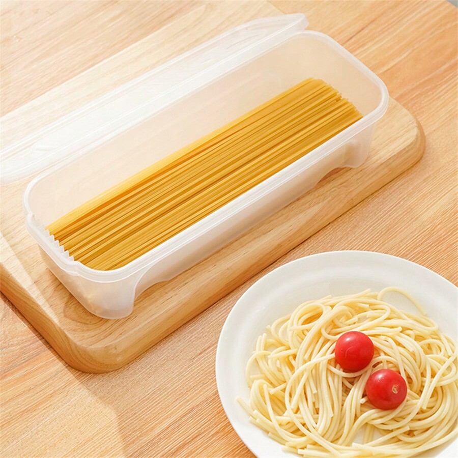 1pc Stackable Egg Noodles Food Storage Container With Lid