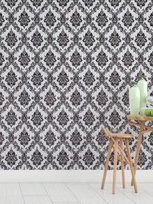 1張復古歐式圖案自粘式壁紙，防水，防污，易於清潔，適用於家居、廚房、櫃子、桌子、椅子、臥室等裝飾翻新 - 彩色 - 查看 3