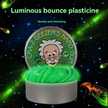 1pc Glow In The Dark Color Changing Bouncing Putty Slime - Multicolor - View 2