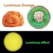 1pc Glow In The Dark Color Changing Bouncing Putty Slime - Multicolor - View 5
