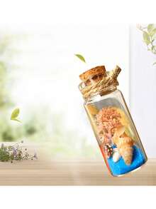 10pcs Mini Clear Glass Bottles With Corks For Perfume, Aromatherapy, Essential Oils, And DIY Craft Projects, Also Great For Wedding Gift, 10ml - Transparent - View 10