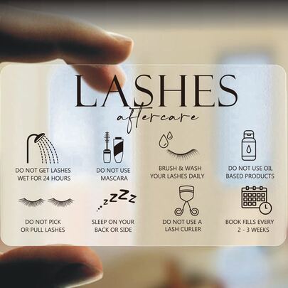 52 Sheets Transparent Plastic Eyelash Pad, Styling Lash Card, Lash Extension Supplies, PVC Cards, Waterproof (8.5*5.4cm) Back To School,Back To School,School Supplies