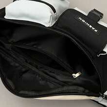 男士胸包，品牌工装风格斜挎包，多功能个性化腰包，单肩包，大学包，父亲节礼物，夏季爸爸 - 彩色 - 查看 6