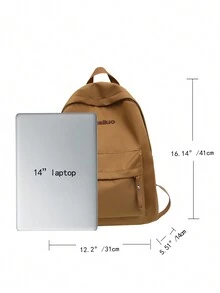 男士背包，大容量防水減負休閒背包，可調節電腦學生背包側背包散步背包Sprayground學校背包書包大學生包工作暑假攜帶實用禮品個性化禮品男人男友爸爸丈夫父親節禮品 - 卡其色 - 查看 2