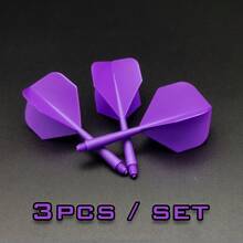 3pcs/Set Of Color 2BA High Quality Dart Tail, Plastic Rod Dart Accessories Can Be Matched At Will,Adult Party Games Suitable For Halloween/Christmas/Thanksgiving - White - View 6