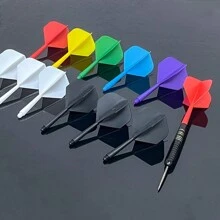 3pcs/Set Of Color 2BA High Quality Dart Tail, Plastic Rod Dart Accessories Can Be Matched At Will,Adult Party Games Suitable For Halloween/Christmas/Thanksgiving - White - View 4