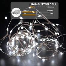 [1/3/5/12 opakowań i 3 tryby] Lampki choinkowe zasilane bateriami 7FT 20LED Twinkle Lights Bateryjne mini lampki Małe lampki LED Wodoodporny srebrny drut do wnętrz Słoik Mason DIY Ślub Dekoracja świąteczna, (biały)