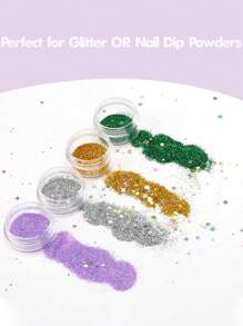 50/20/10/5pcs 5 Gram Cosmetic Sample Empty Container, Houseables Jar,Sample Jars Tiny Makeup With Lids,For Cosmetic, Lotion, Cream, Makeup, Bead, Eye Shadow, Rhinestone, Samples, Pot(5g/5ml) - Black - View 7