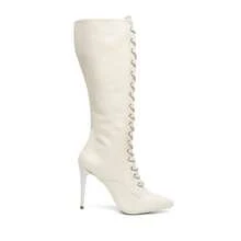 Women Knee-High Boots - Màu be - Xem 2