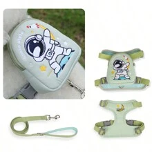 1 Bộ Dây Kéo Họa Tiết Spaceman Cho Chó Có Thể Điều Chỉnh Ba Lô Thú Cưng Poodle Bixiong Dây Kéo Dây Đeo Ngực Dây Đeo Cổ Áo Dây Nịt Và Dây Xích Phụ Kiện Cho Chó - Nhiều màu - Xem 11