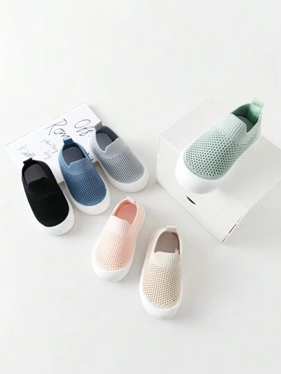 1pair 2024 Spring Summer Unisex Baby Soft Bottom Breathable Walking Shoes Anti-Slip Casual Sneakers, Suitable For 6 Months To 3 Years Old