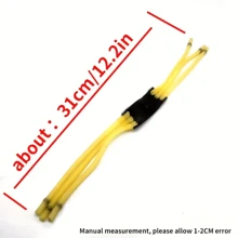 10 pièces Remplacement de bandes de lance-pierre haute puissance, outil de chasse, bandes élastiques en caoutchouc durable pour adolescents