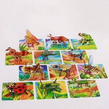 3D昆蟲拼圖：兒童教育互動3D組裝模型-吸引人的手工卡通蟲子，智能玩耍 - 彩色 - 查看 7