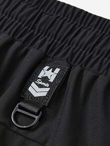 Boyfriend Style Men Summer Ice Silk Lightweight Quick-Drying Casual Sports Pants Loose Fit Outdoor Running Exercise Jogger Pants - Black - View 5
