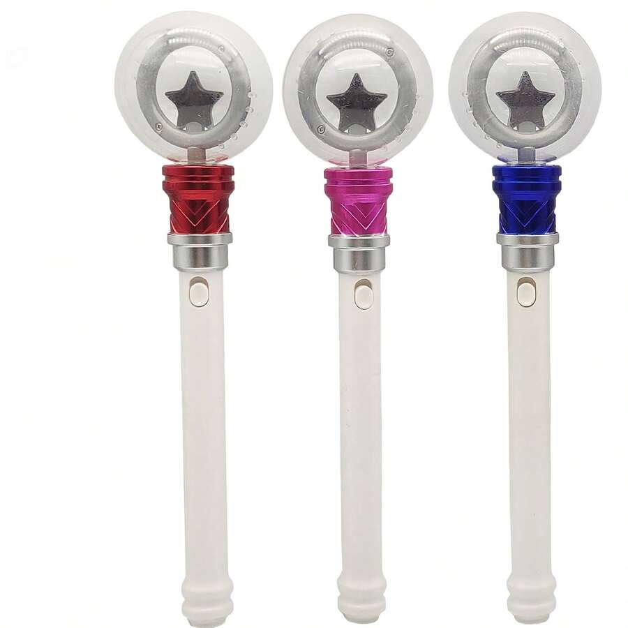 1 PC Đèn LED cầm tay Đèn mô hình quay Đèn nhấp nháy LED Đũa thần nhiều màu Quả cầu ma thuật Đèn cầu vồng Đũa thần quay Đồ dùng tiệc sinh nhật Giáng sinh Một số màu sắc là ngẫu nhiên - Nhiều màu - Xem 1