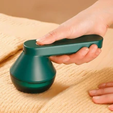 Removedor De Pelusas Eléctrico Para Ropa Recortador De Bolas De Pelo Afeitadora De Suéter Dispositivo De Eliminación De Carretes Recargable LEODY - Verde - Ver 4