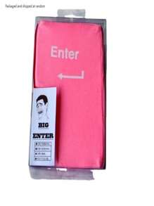 Gran tecla Enter USB cojín de ventilación, botón de retorno suave para computadora, almohada de descompresión, juguete para aliviar el estrés del botón Enter, empaquetado y enviado al azar - Multicolor - Ver 10