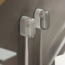 3件套牙刷架免钻防尘悬挂式收纳牙刷架浴室配件 - 彩色 - 查看 8