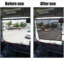 1 pieza Película transparente para sombra solar, visera solar retráctil, parasol de parabrisas, película de aislamiento térmico de la ventana delantera, adecuada para autobuses, camiones, camiones cisterna, automóviles privados, vehículos todo terreno - Multicolor - Ver 5