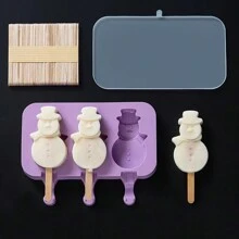 1pc Silicone Ice Cream Mold Popsicle Maker With Lid, Ice Pop Freezer Storage Container,Ice Cube,Party,Travel,Wedding,Birthday,Graduation,Bachelorette Party,Bachelorette,Kitchen,Kitchen Items,Storage,Decor,Outdoor. - Purple - View 10
