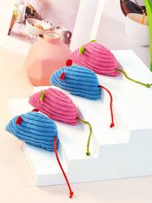 1只仿真老鼠貓玩具，毛絨寵物玩具可磨牙增進食慾，只適用於寵物使用 - 彩色 - 查看 4