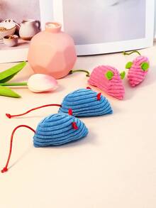 1只仿真老鼠貓玩具，毛絨寵物玩具可磨牙增進食慾，只適用於寵物使用 - 彩色 - 查看 2