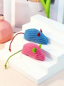 1只仿真老鼠貓玩具，毛絨寵物玩具可磨牙增進食慾，只適用於寵物使用 - 彩色 - 查看 5