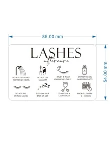 52 Sheets Transparent Plastic Eyelash Pad, Styling Lash Card, Lash Extension Supplies, PVC Cards, Waterproof (8.5*5.4cm) Back To School,Back To School,School Supplies