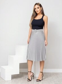 Women Skirts - 灰色 - 查看 3