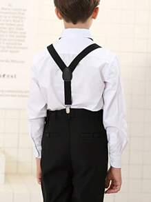 1set Kids' Adjustable Suspenders & Bowknot Accessories, Infant Suspender Clips, Suitable For Boys & Girls 1-14 Years Old, For Weddings, Parties, Birthdays, Christmas, Halloween, School Events, Everyday Wear - one-size - View 4