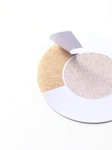 4pcs Reusable Silicone Breast Pads With 2pcs Disposable Nipple Covers, Anti-Slip - Camel - View 7