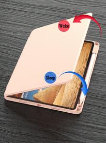 360° Rotating IPad Protective Case Backcover, Shock-Proof, High Compression Resistance, Scratch-Resistant, Support Sleep/Wake Function, Compatible With Built-In Apple Pencil Slot, Adjustable Viewing Angle - Pink - Pink - View 5