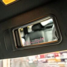 3X Hello Beautiful Rearview Mirror Decal, Vanity Mirror Stickers, Rear View Mirror Sticker, Car Mirror Stickers, Rear View Mirror Decor, Gift For Mother